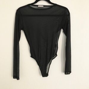 💙$5 black mesh bodysuit